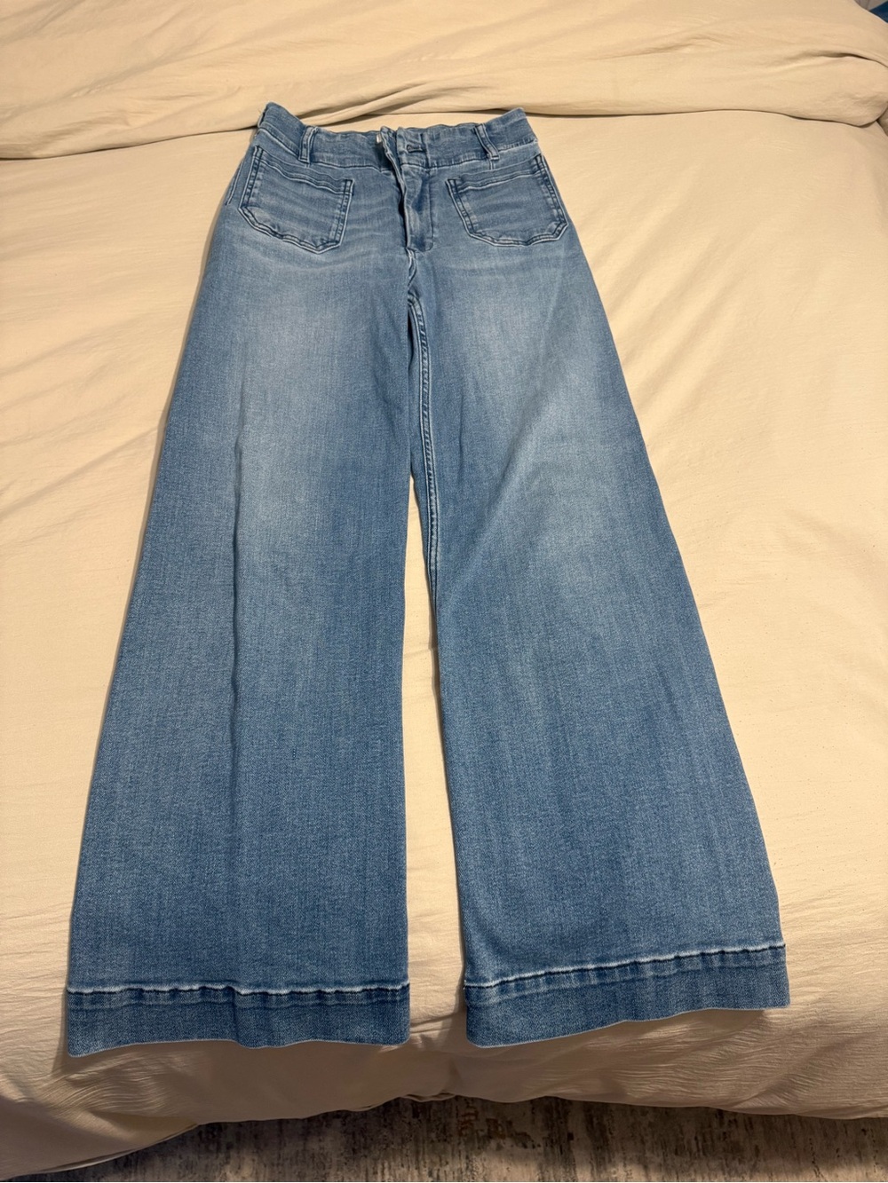 THE COLETTE FULL-LENGTH WIDE-LEG JEANS BY MAEVE Size 26 - Picture 2 of 4